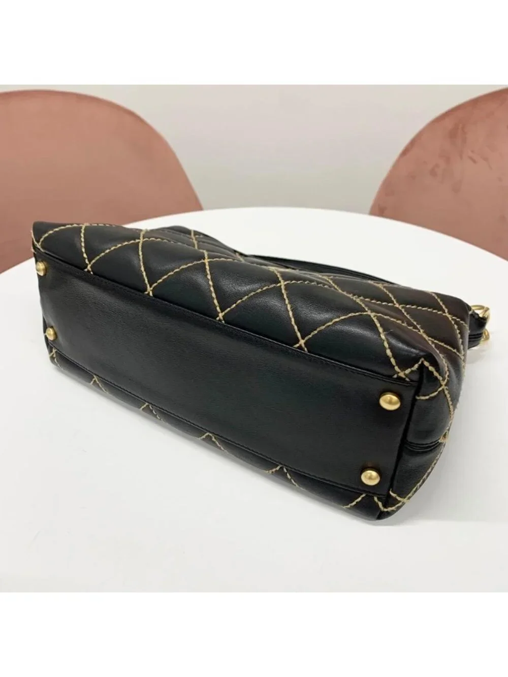 Chanel Wild Stitch CC Logo Shoulder Bag